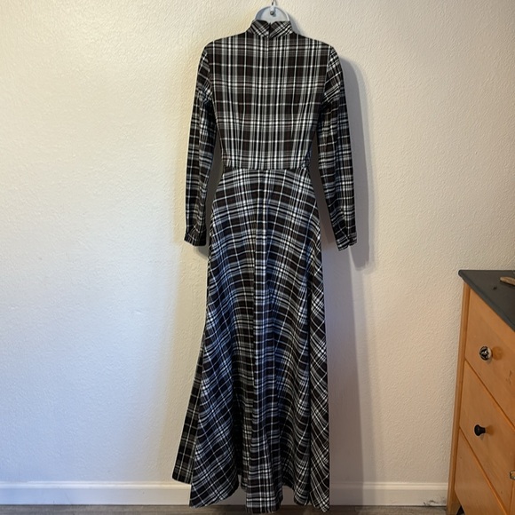 Annah Hariri Plaid Modest Maxi Dress Size 2 - Picture 5 of 7